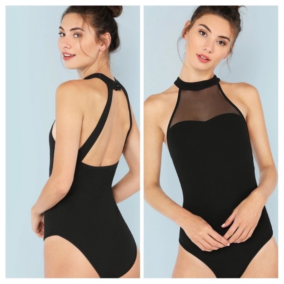 🎉Host pick🎉 black mesh body suits - Picture 2 of 5